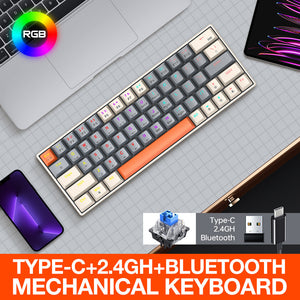 Three-mode Wireless Bluetooth Mechanical Keyboard – The Future of Typing